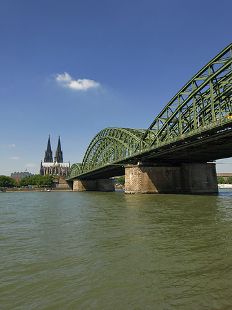 Hohenzollernbrücke am Kölner Dom Fotos