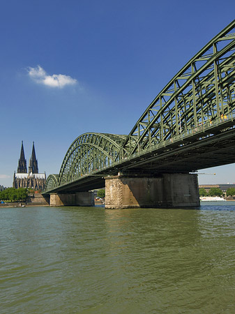 Foto Hohenzollernbrücke am Kölner Dom - Köln