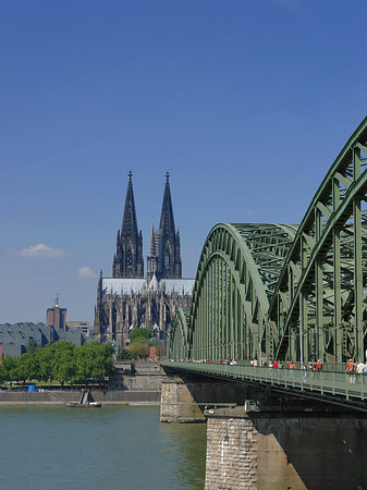 Hohenzollernbrücke am Kölner Dom