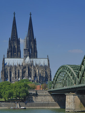 Foto Hohenzollernbrücke beim Kölner Dom