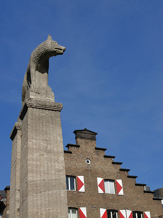 Wolfsstatue und Stadtmuseum Foto 