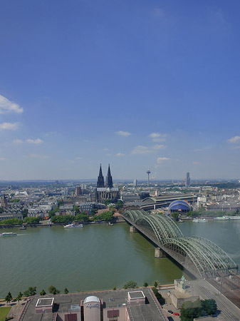 Hohenzollernbrücke und Kölner Dom