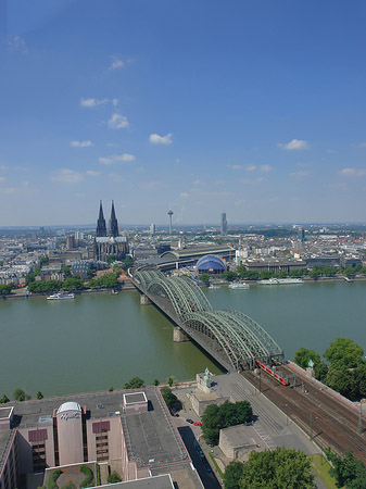 Hohenzollernbrücke und Kölner Dom