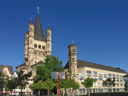 Schild vor Groß St.Martin Foto 