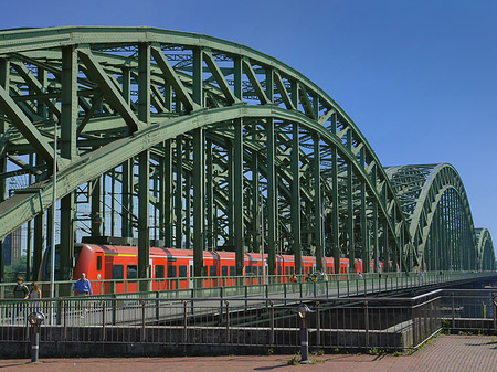 Fotos Hohenzollernbrücke mit Zug