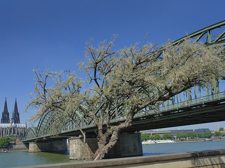 Hohenzollernbrücke am Kölner Dom