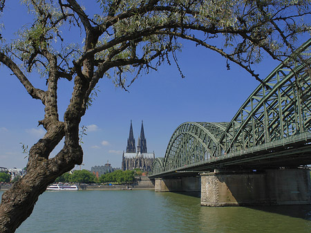 Hohenzollernbrücke am Kölner Dom Fotos