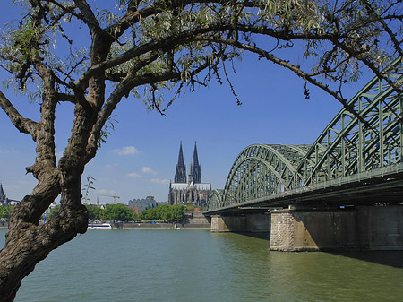 Hohenzollernbrücke am Kölner Dom