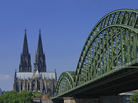 Foto Hohenzollernbrücke beim Kölner Dom