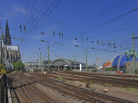 Foto Hauptbahnhof neben dem Kölner Dom