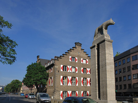 Wolfsstatue und Stadtmuseum Fotos