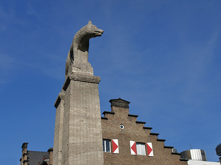 Foto Wolfsstatue und Stadtmuseum