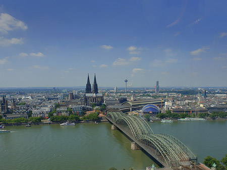 Fotos Hohenzollernbrücke und Kölner Dom