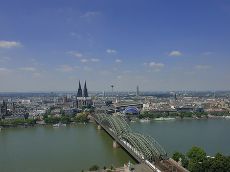 Fotos Hohenzollernbrücke und Kölner Dom